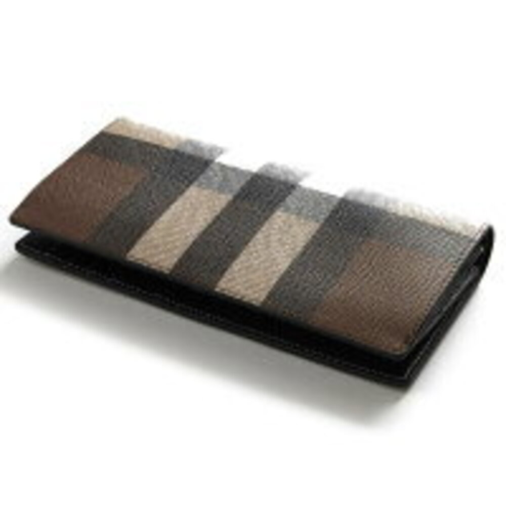 Burberry Long CAVEMDISH Check Birch Cavendish Giant Brown Wallet - Picture 5 of 5